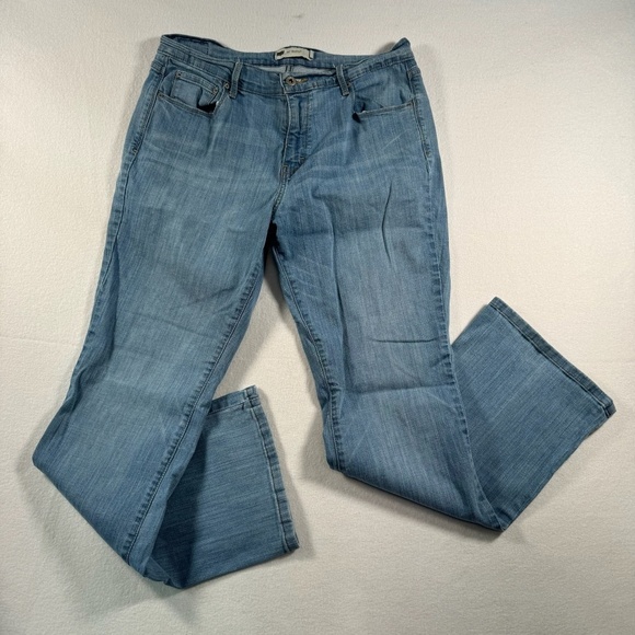 Levis 515 Bootcut Jeans Womens Size 14 Light Blue High Rise - Picture 1 of 15